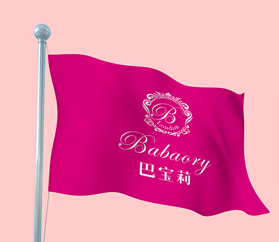 高端美容品牌巴寶莉高端VI設計 巴寶莉美容SPA會所旗子設計