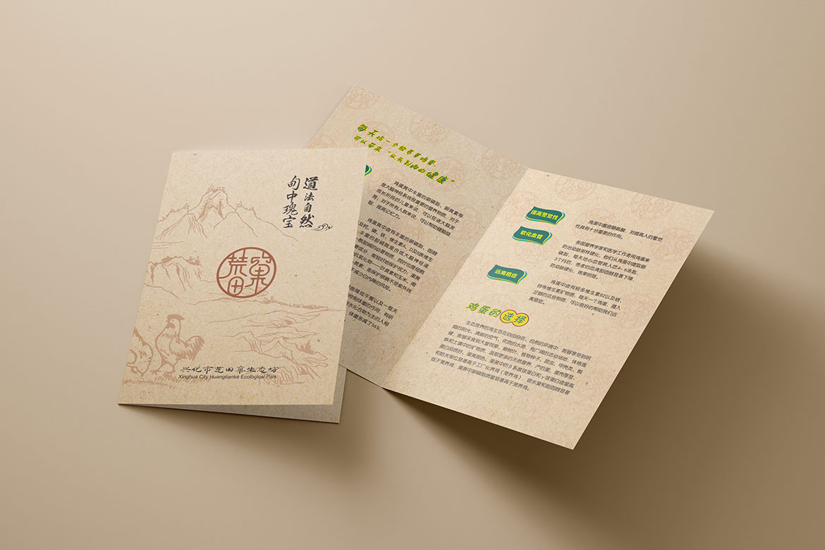 農(nóng)產(chǎn)品品牌宣傳單設(shè)計 荒田窠宣傳單設(shè)計
