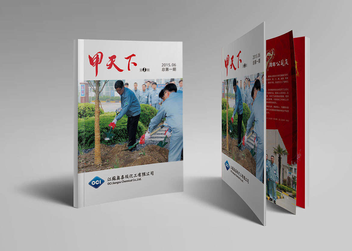 泰州化工行業宣傳畫冊設計 奧喜埃化工企業內刊宣傳冊設計展示