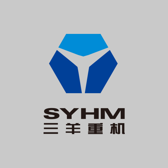 機械制造業品牌高端logo設計 三羊重機標志設計